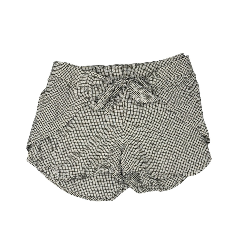 Patagonia Garden Island Hemp Tencel Shorts Black White Check Size Small Beachy